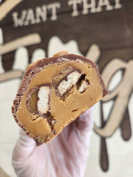 Rolled Fudge with Twix