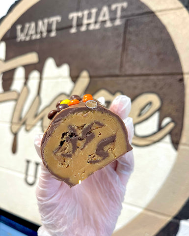 Rolled Fudge with Peanut Butter Cups & Pieces *Posted in 1-3 working days*