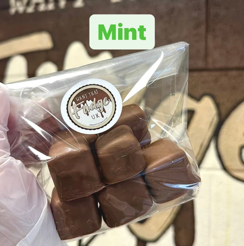 NEW Chocolate Coated MINT Fudge Chunks *PLACE XMAS ORDERS FROM DEC 9TH*